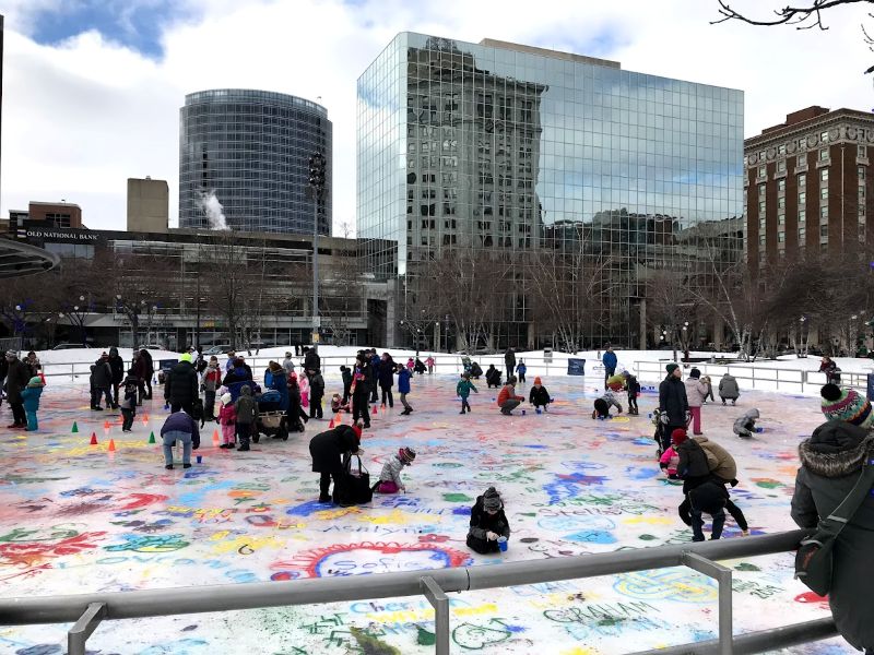 world of winter paint the park