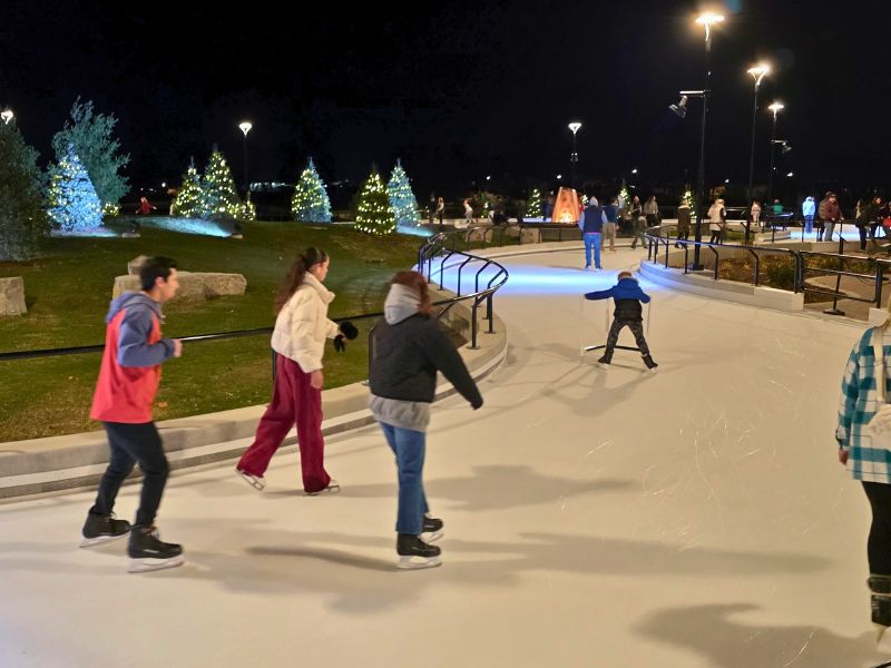 Ice Skating Ribbon at Holland Ice Park in Michigan