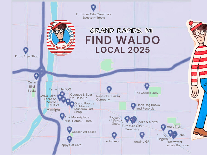 Where's Waldo Grand Rapids Local 2025 Map