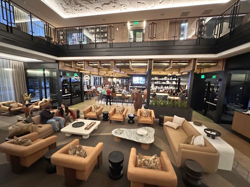 Ada Hotel lobby and look at bar area VanderWeide