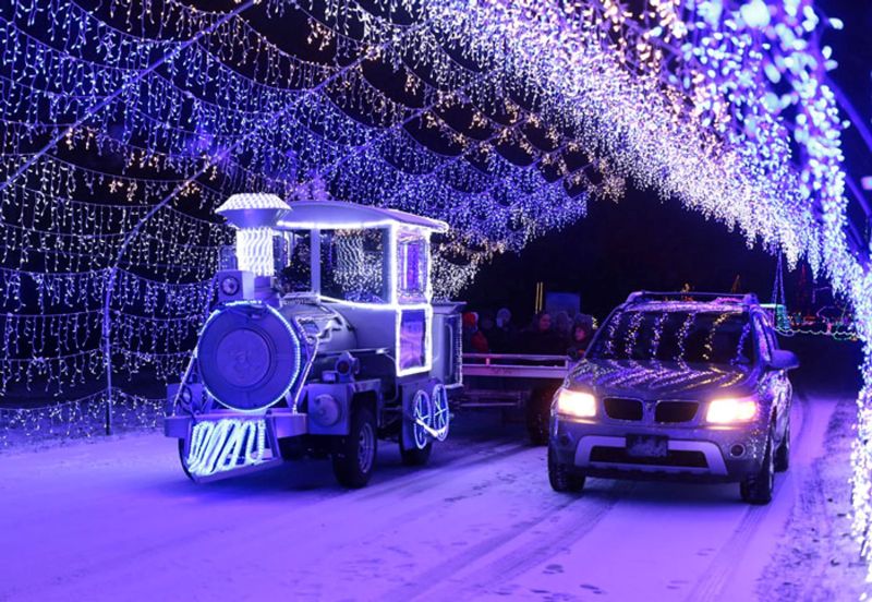 Christmas Lite Show at the Ballpark