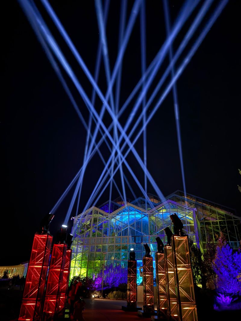 Enlighten Light Show at Meijer Gardens