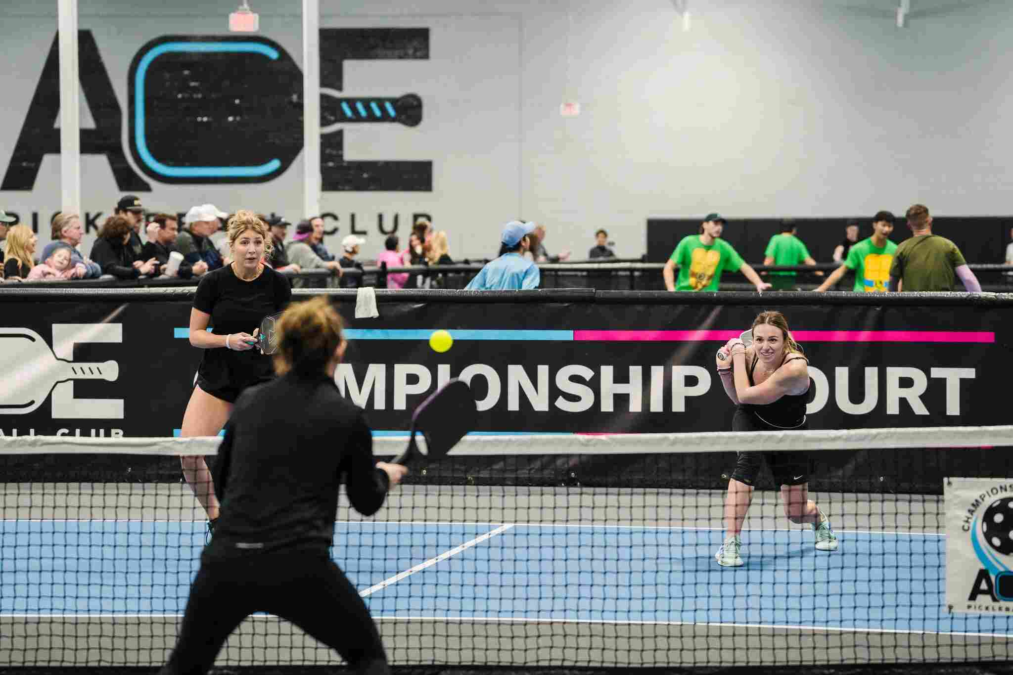 pickleball courts, women players