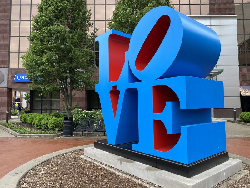 LOVE sign Date Night Grand Rapids - VanderWeide