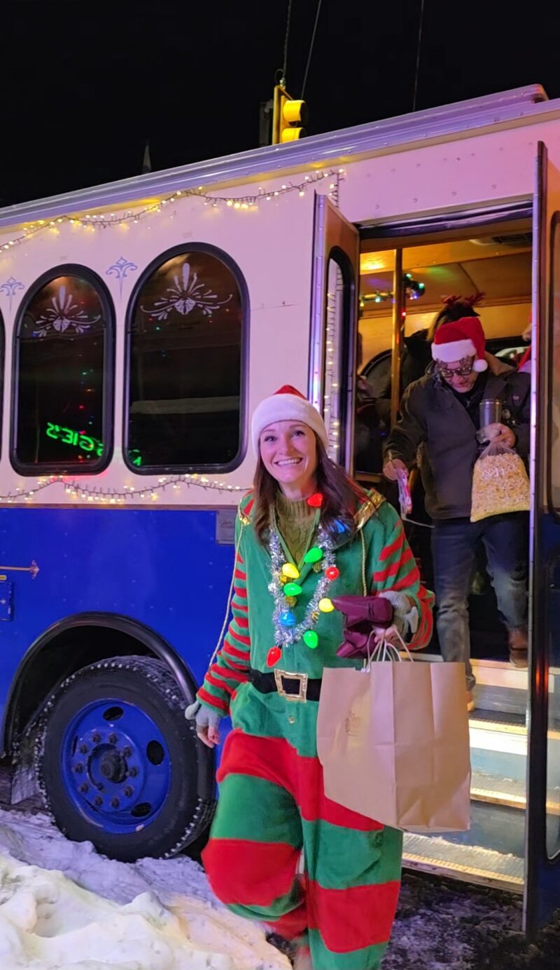 Hopping Off The GR Holiday Lights Trolley